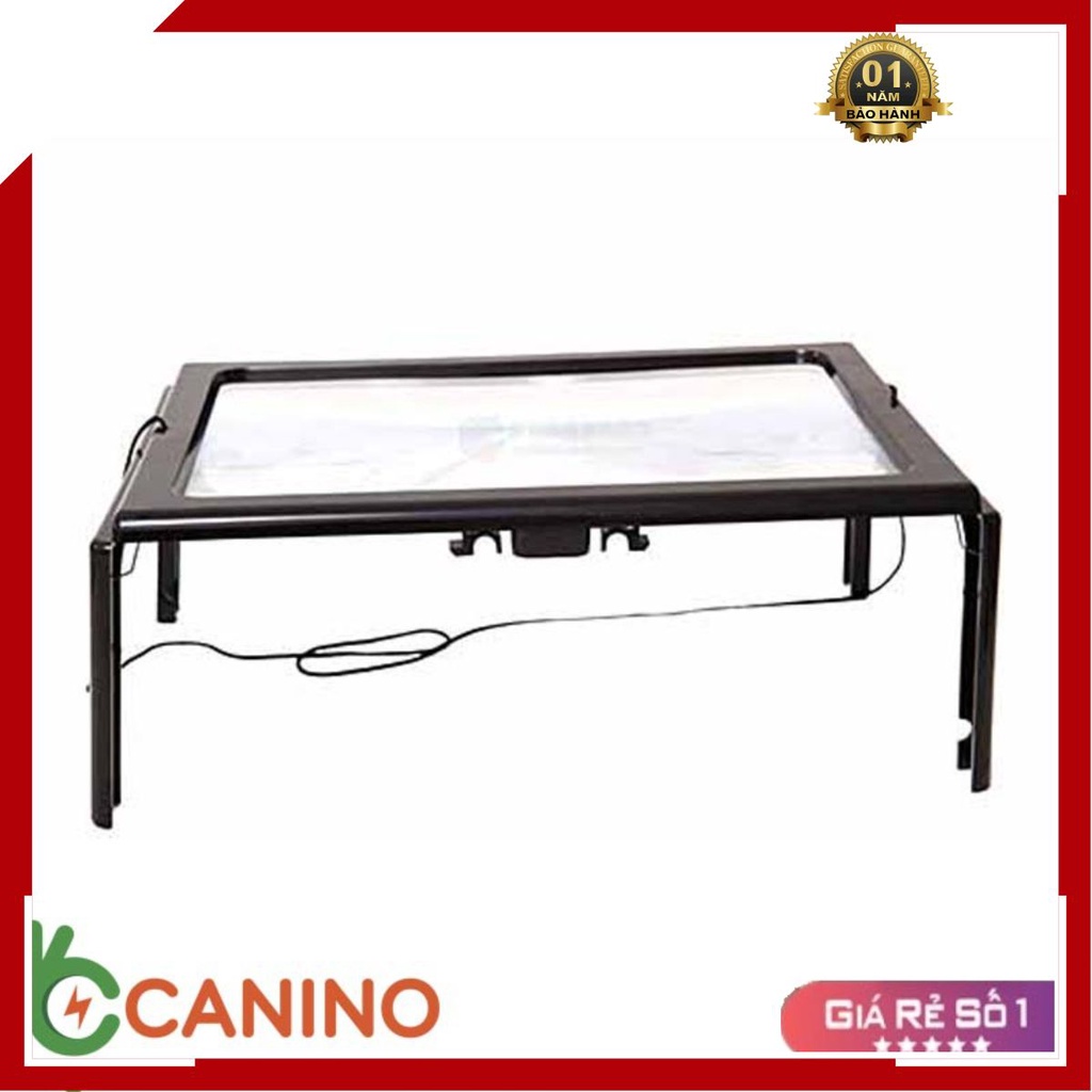 Kính lúp đọc sách để bàn hỗ trợ người già màu đen Canino