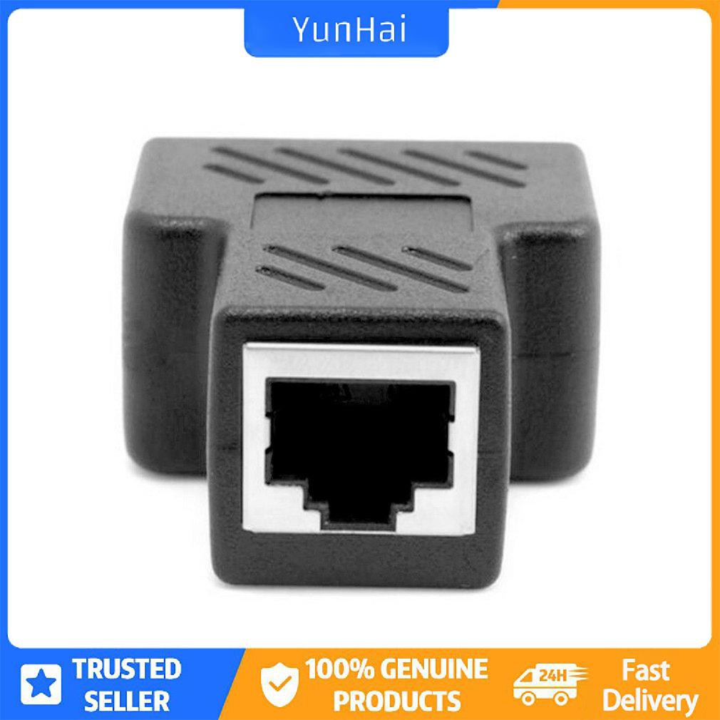 Bộ điều hợp bộ chia RJ45 1 đến 2 cách Cáp Ethernet LAN CAT5 / 6 cổng kép cái | BigBuy360 - bigbuy360.vn