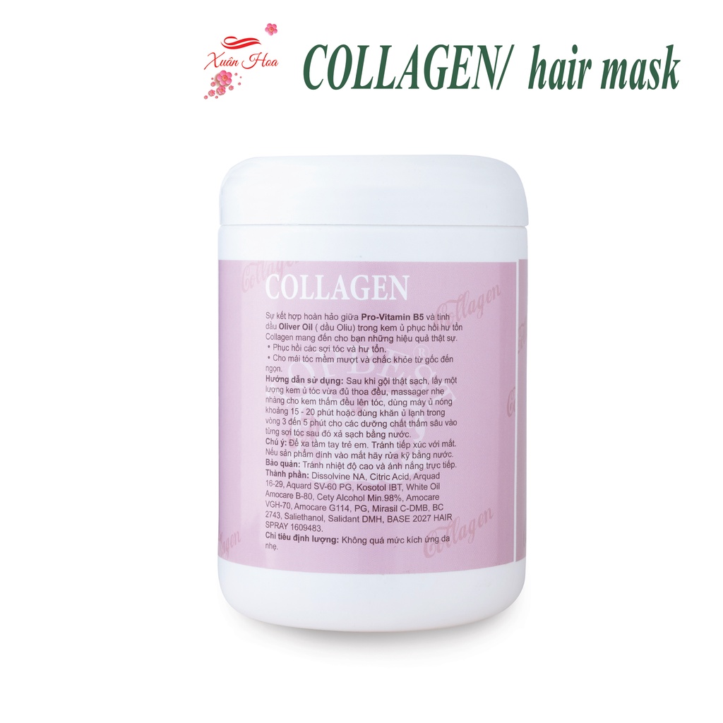 Kem Ủ Tóc - Hấp Tóc Phục Hồi Tóc Hư Tổn TopBest Collagen 1000ml