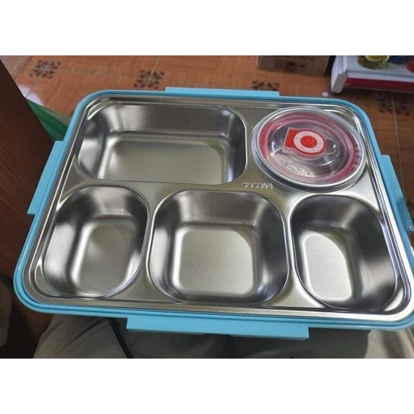 ⛔FREESHIIP⛔ Khay đựng cơm inox 5 ngăn