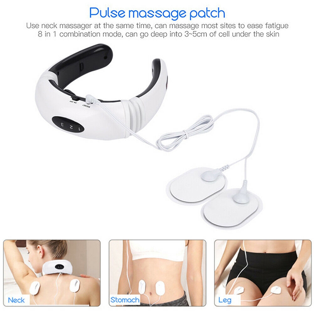 Smart Electric Pulse Neck Massager Magnetic Cervical Therapy Vertebra Treatment Pain Relief
