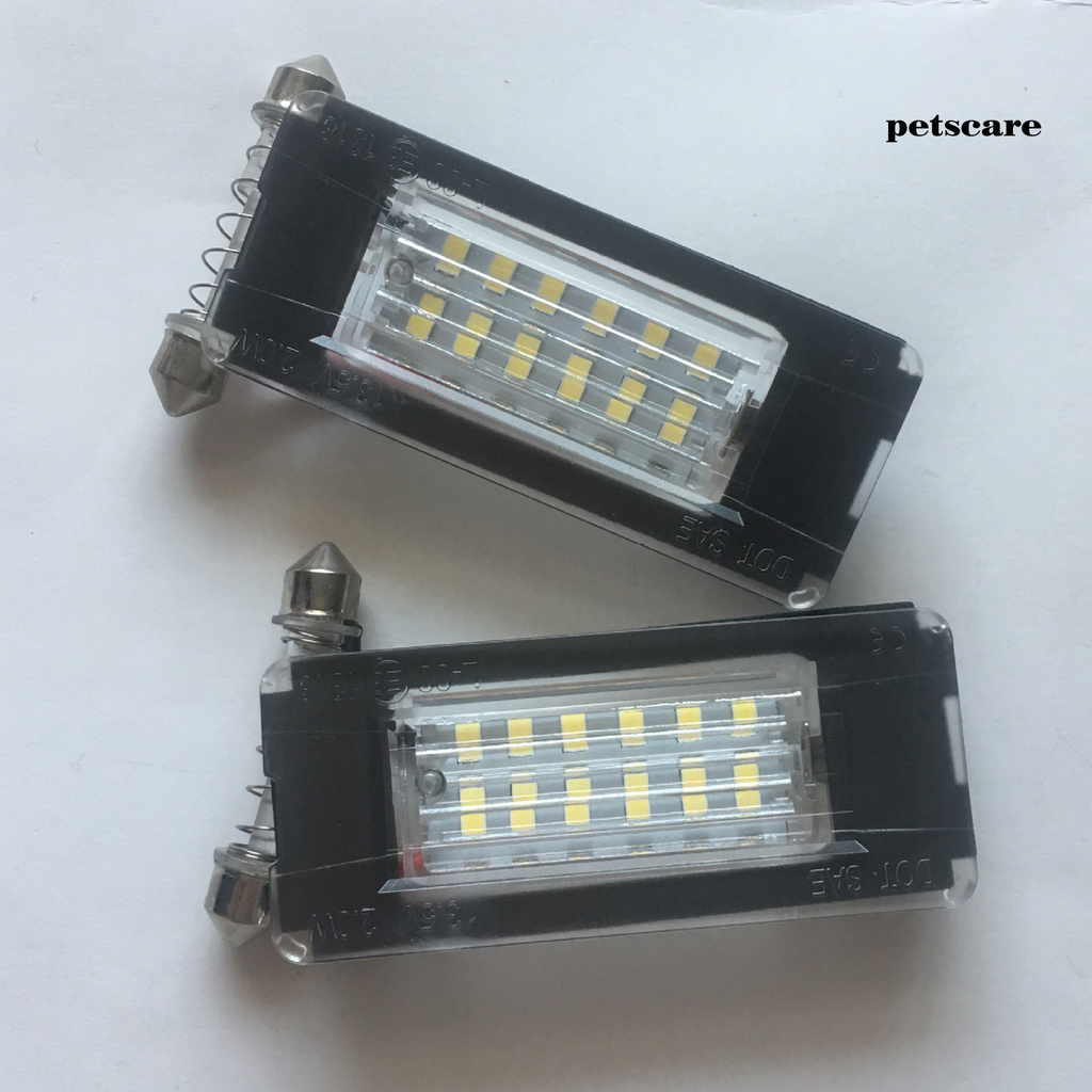 Bộ 2 Đèn Led 6500k Dc12V Cho Biển Số Xe Mini Cooper R56 R57 R58 R59