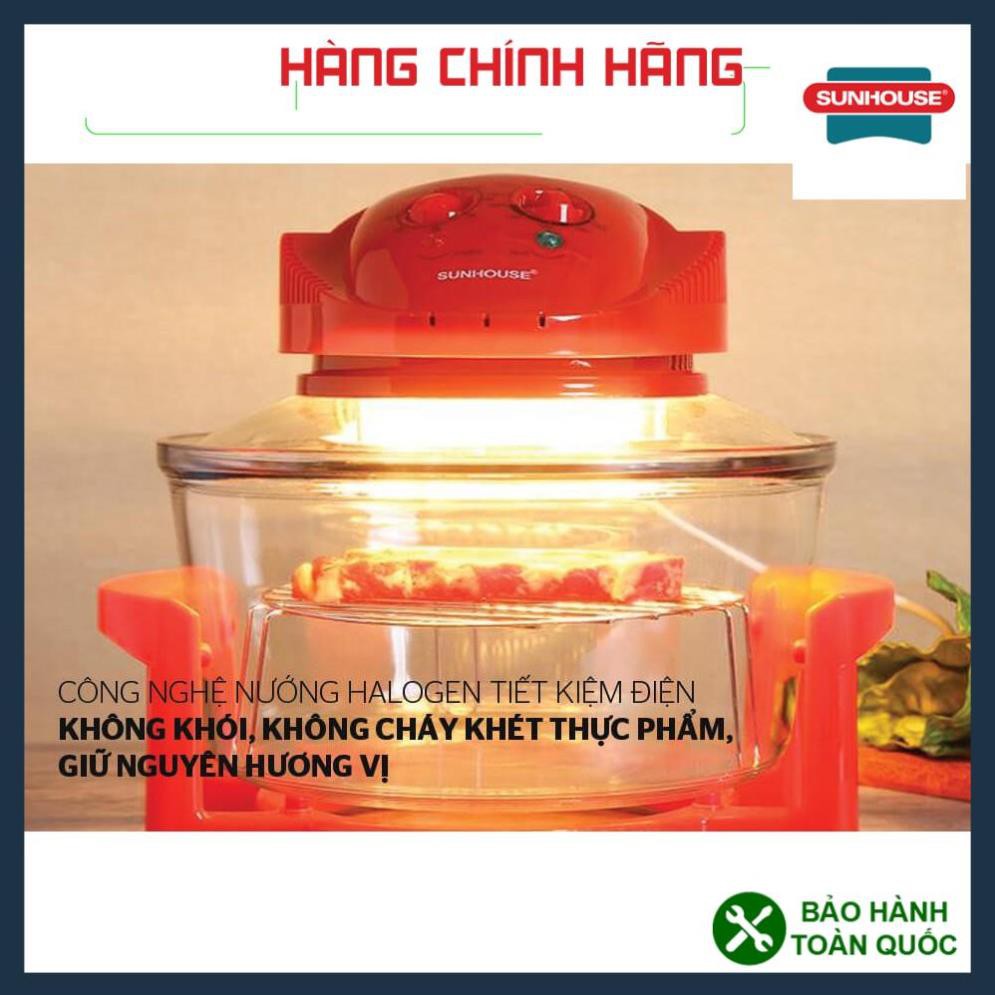 Lò nướng thủy tinh sunhouse SH416, Lò nướng Sunhouse 12L màu đỏ SH416.