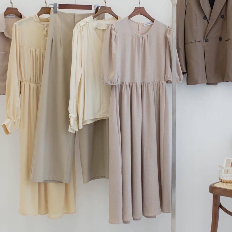 Đầm maxi tay phồng 26studio