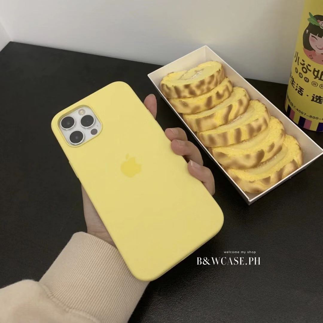 Ốp Lưng Silicone Mềm Chống Sốc Màu Vàng Chanh Cho Iphone 12 11 Pro Max Ix Xs Max Xr Se2 Iphone 6 6s 7 8 Plus