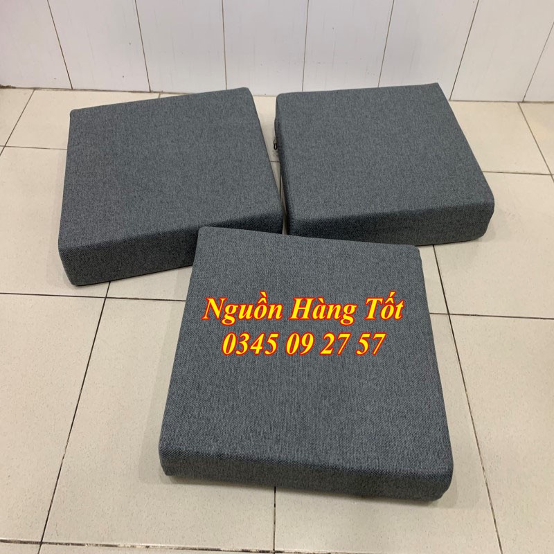 Nệm Ngồi Sofa Gỗ Sang Trọng Hiện Đại TIDUS 50x50x10cm - Nhận May Nệm Ghế Gỗ Theo Yêu Cầu.