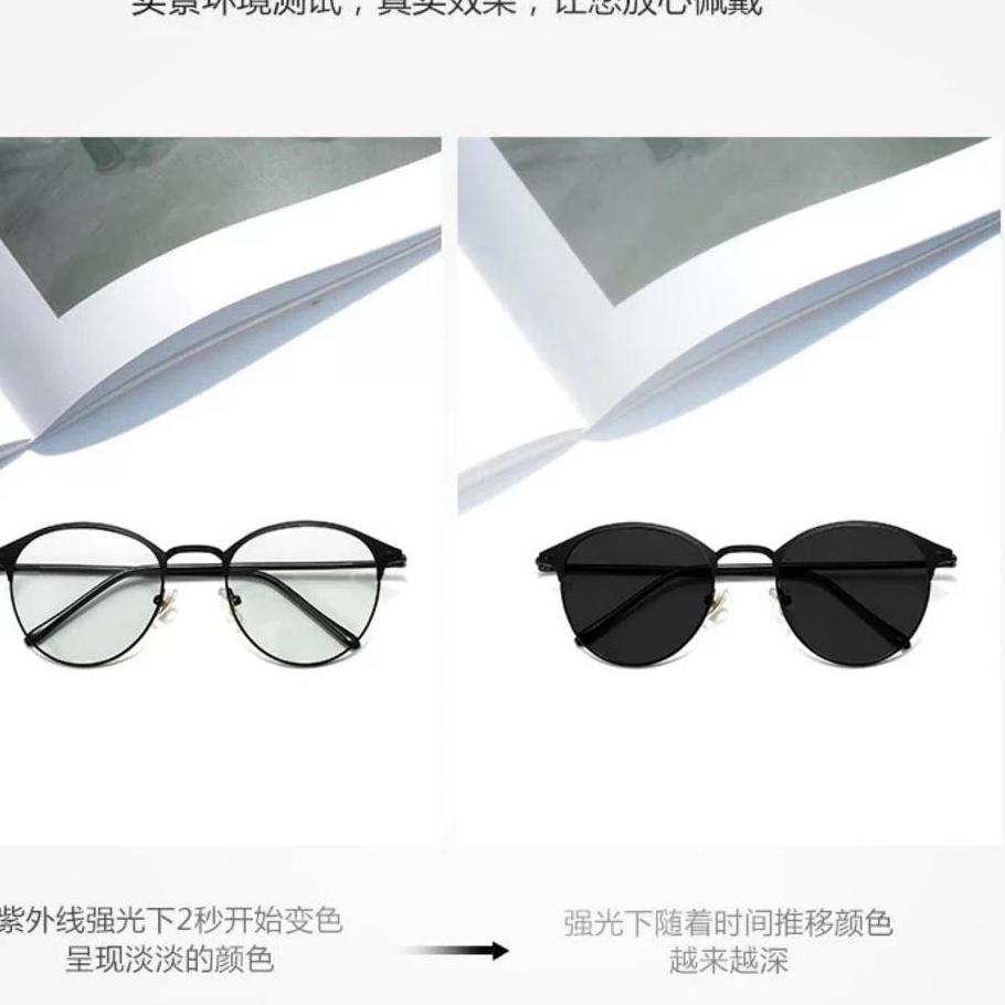 ✹X Kính Chống Tia Uv 2 Trong 1 Phong Cách Hàn Quốc Dành Cho Nam Và Nữ