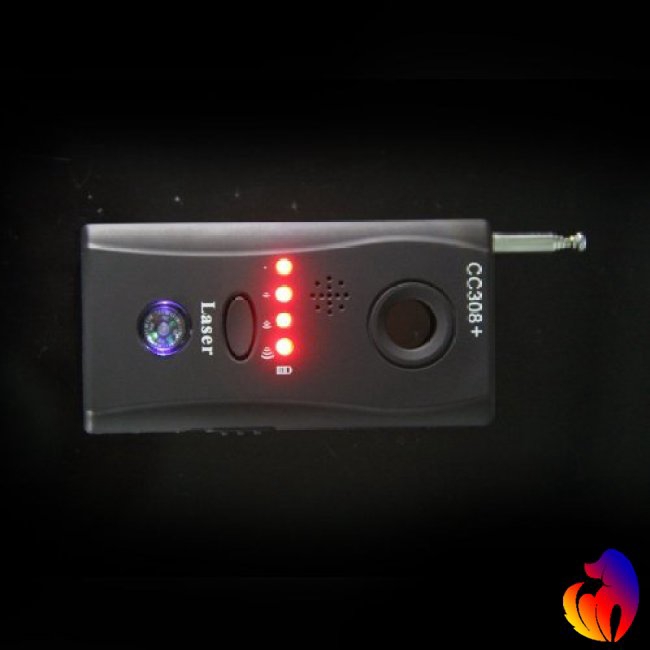 Blackhole Máy quét laser chống thiết bị nghe lén kích thước 93x48x17mm có đèn LED kèm tai nghe và đồ sạc