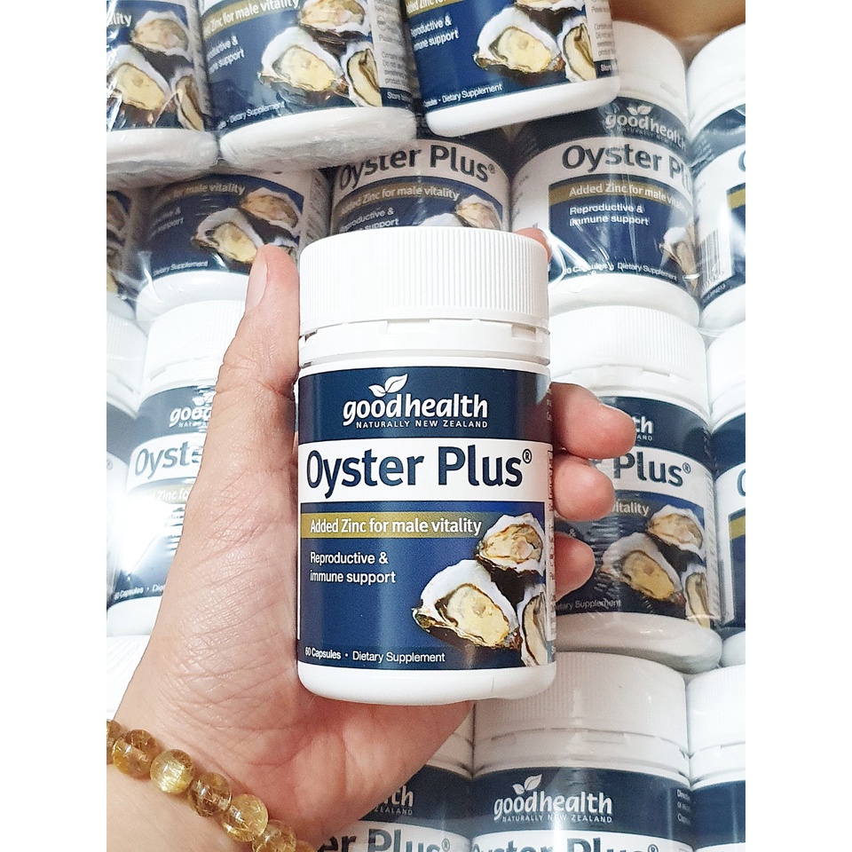 date 5/25 - Viên uống Tinh Chất Hàu Oyster Plus Goodhealth New Zealand chai 60 viên từ úc - chai lùn