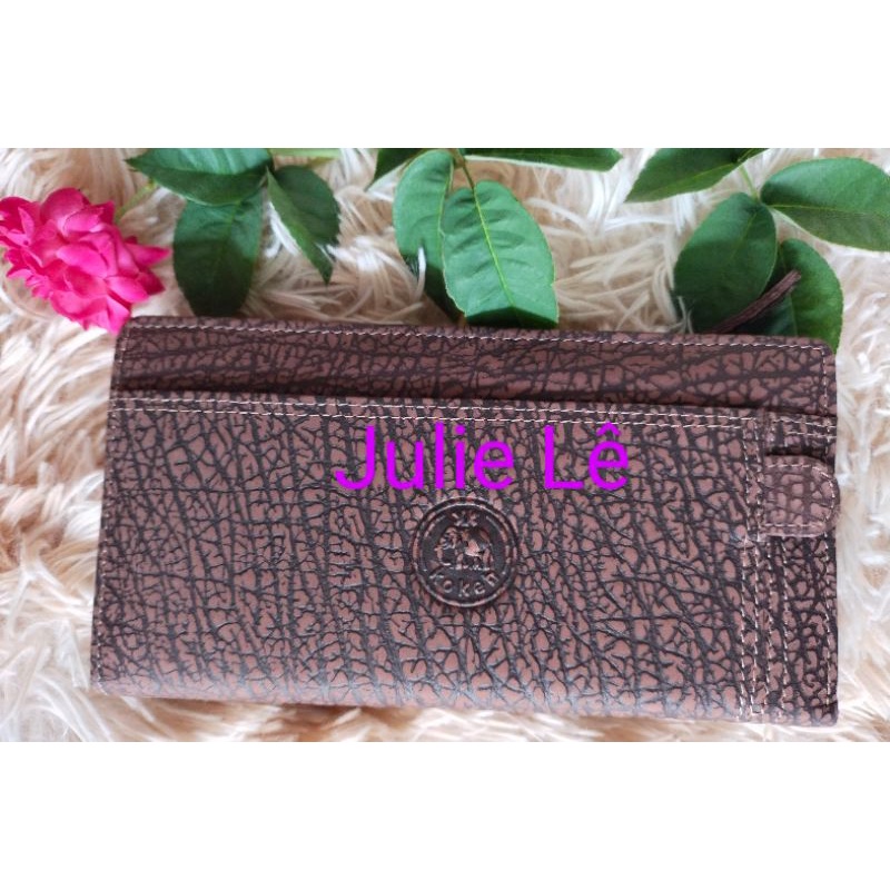 Clutch cầm tay da voi thật