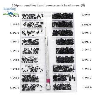 Bộ 500 ốc vít mini 18 loại 1.6mm dùng sửa chữa laptop diy