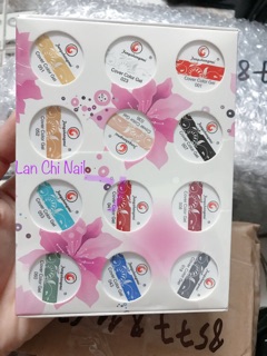 gel vẽ fengshanmei, sét gel vẽ 12 màu fengshanmei