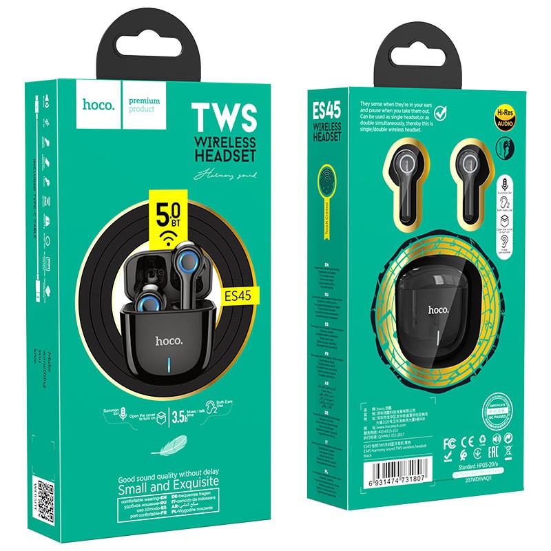 Tai nghe Bluetooth TWS Hoco ES45 Harmony sound BT V5.0