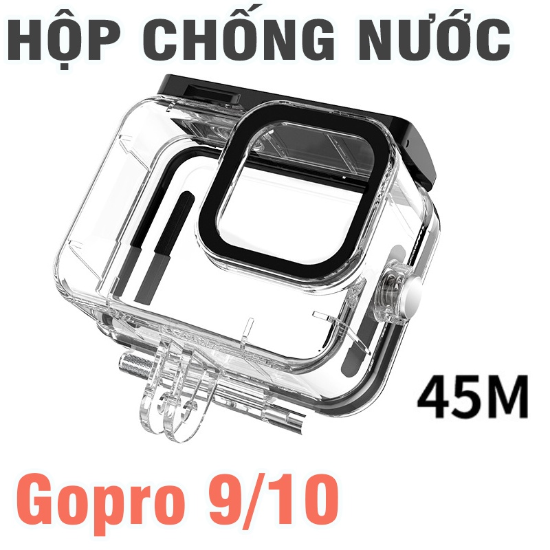 Case chống nước Gopro hero 10/9/ 8 black bằng mica trong suốt chống nước độ sâu lên tới 45m | BigBuy360 - bigbuy360.vn