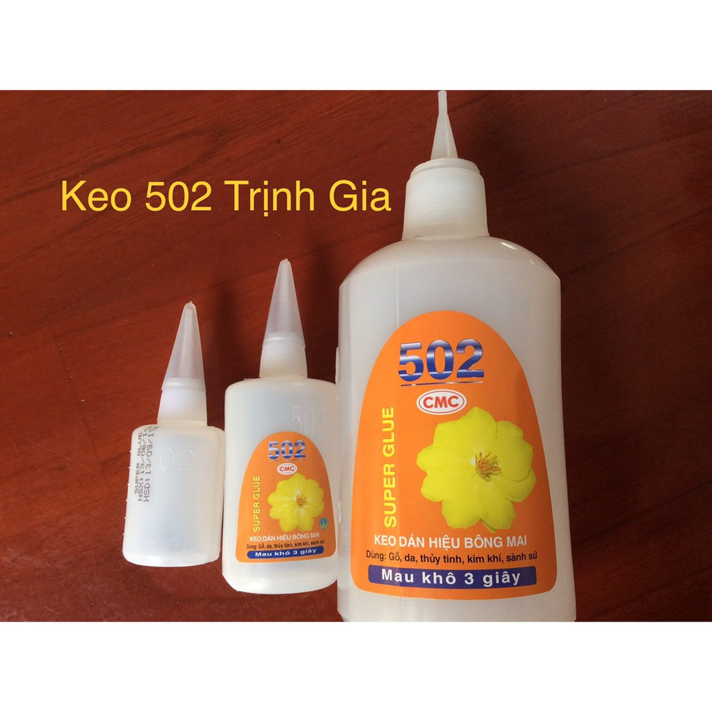 1 Chai Keo 502  Loại Chai Full 500gr- Tặng Kèm Chai 30gr