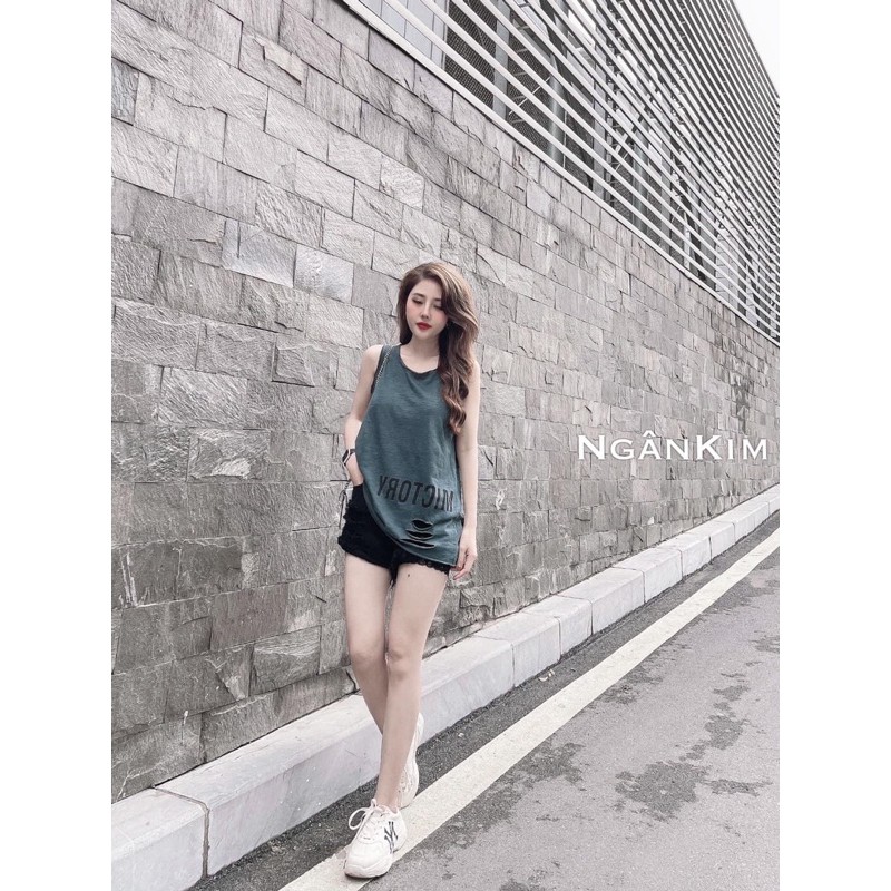 ÁO BA LỖ CHỮ MICTORY 4 MÀU CHO NỮ | BigBuy360 - bigbuy360.vn