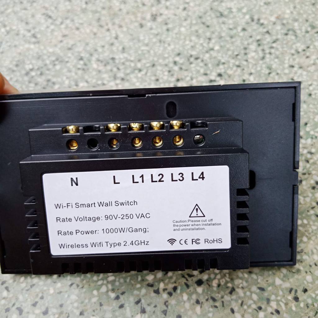 Công Tắc Cảm Ứng 3 Nút Cao Cấp điều khiển từ xa qua Wifi + RF 433Mhz dùng app Tuya