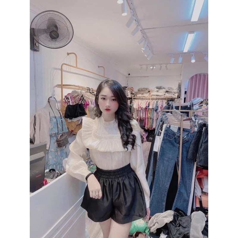 Áo sơ mi cổ bèo quốc dân siêu xinh