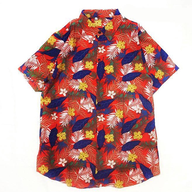 Áo sơ mi Hawaii đi biển mùa hè fullsize 45-85kg