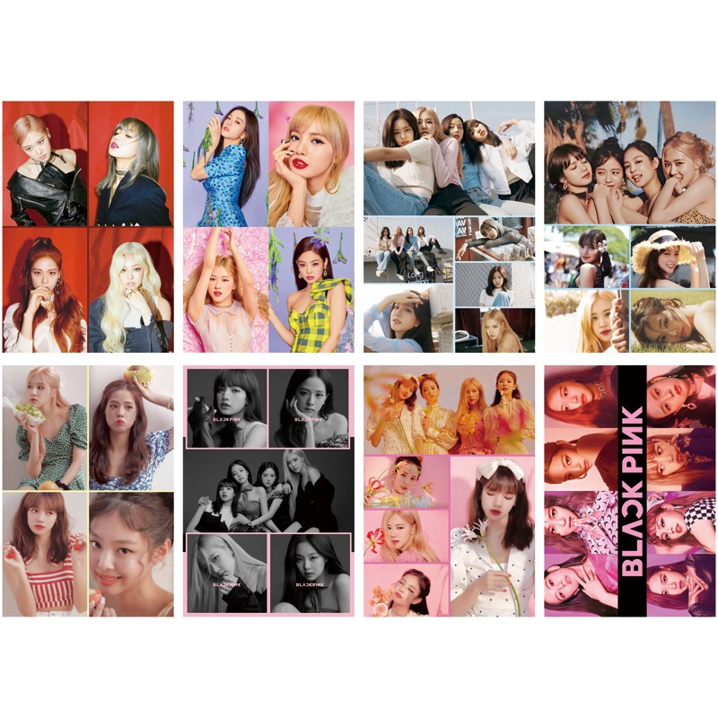 Poster A3 Blackpink 8 tấm treo trang trí