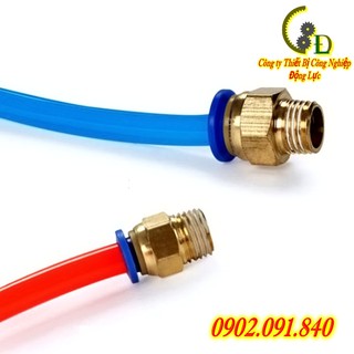 khớp ( van ) nối nhanh ống khí ✴️VIP✴️ cút nối ( đầu nối ) nhanh dây hơi máy nén khí PC12-02/ 12-03. van tiết lưu