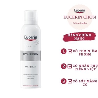 EUCERIN XỊT KHOÁNG DƯỠNG ẨM CHO DA NHẠY CẢM HYALURON