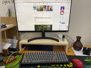 Kệ gỗ để màn hình máy tính,laptop