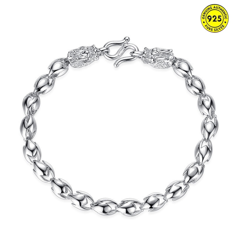 Vòng Tay Mạ Bạc 925 Đính Đá Kim Cương Phong Cách Âu Mỹ Sang Trọng Cao Cấp