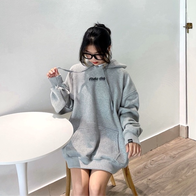 Áo khoác Hoodie nỉ bông D'BAKU CLUB EST.MMXX (Tặng kèm túi Tote)