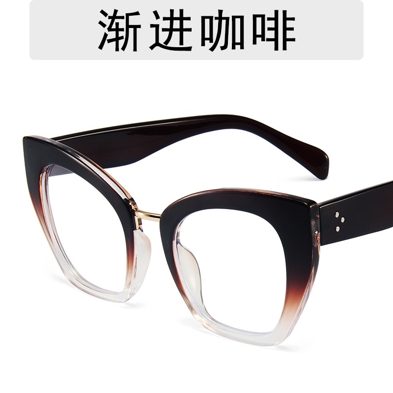 Mắt Kính Gọng Kim Loại Chống Tia Bức Xạ Phong Cách Retro Hàn Quốc Thời Trang