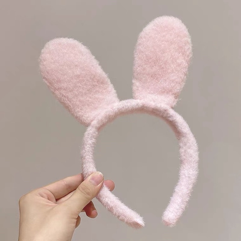 Cài tóc tai thỏ tim mẫu mới phong cách Hàn Quốc