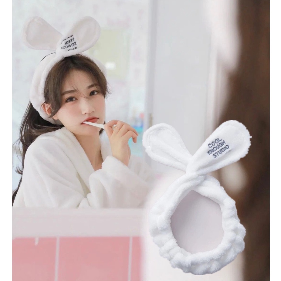 Băng Đô Tóc Thỏ Vải Nhung 3D Dành Cho Bạn Gái Mới Về T7