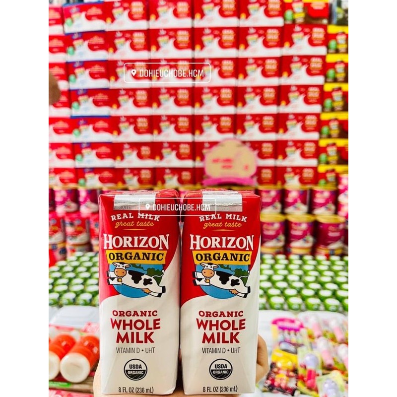 Sữa tươi Horizon thùng 12h hàng chuẩn Air Mỹ kèm Bill vc mỗi chuyến về