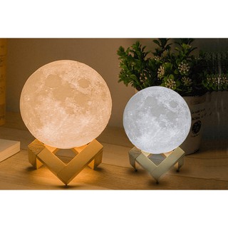 Đèn ngủ mặt trăng - tặng kèm đế gỗ