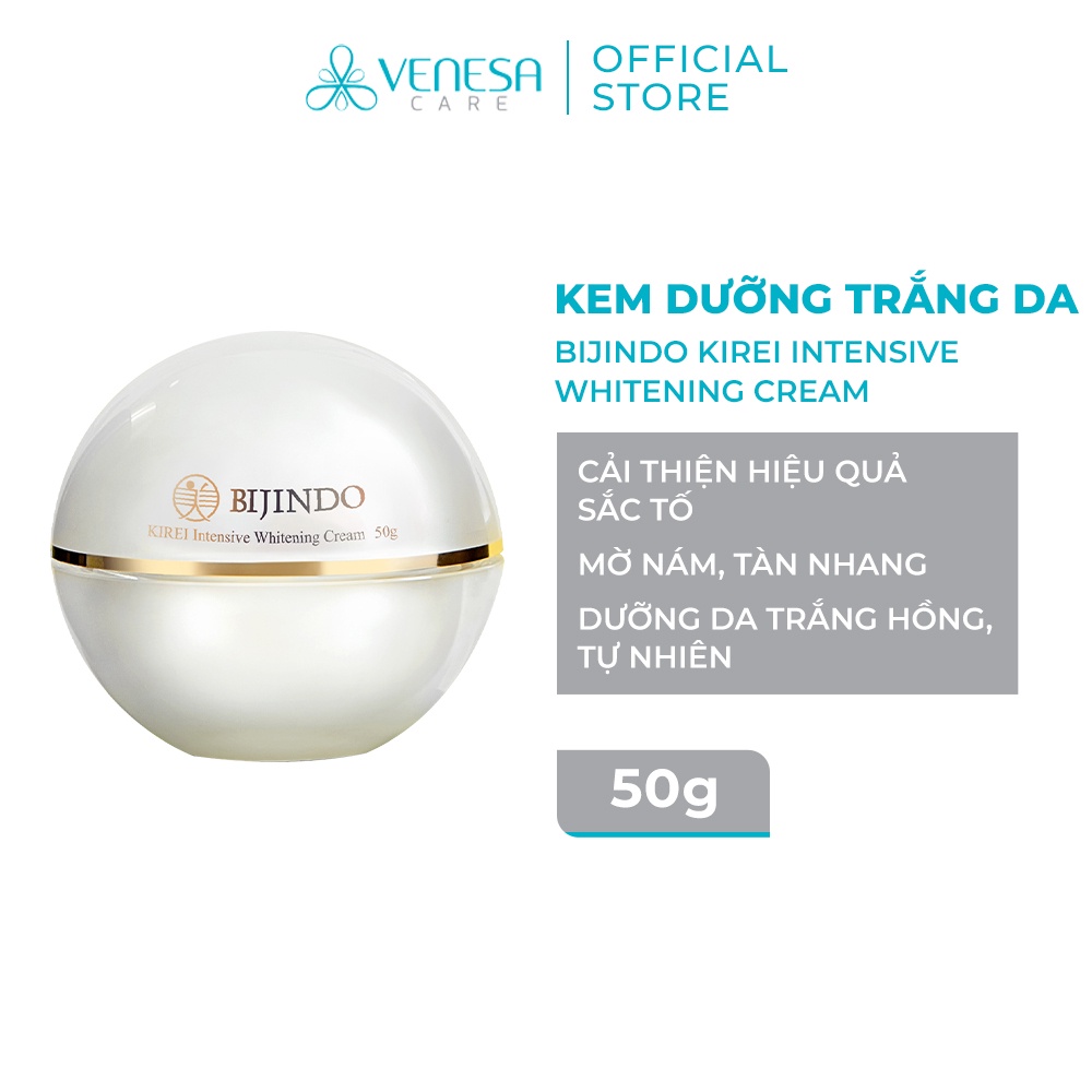 Kem dưỡng trắng da chuyên sâu BIJINDO KIREI cấp ẩm, dưỡng da trắng hồng, tăng độ đàn hồi 50g