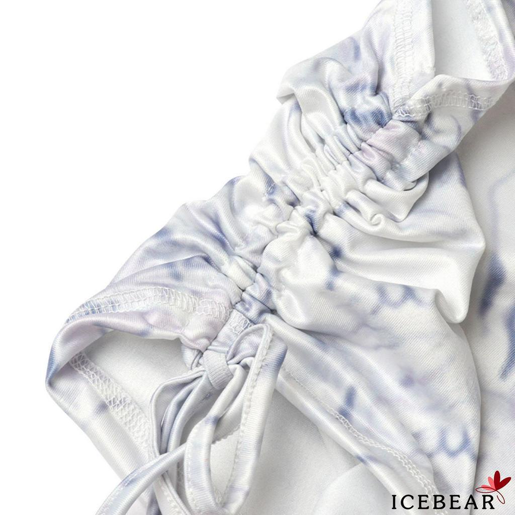 Áo Lửng Sát Nách Dây Rút In Họa Tiết Gợi Cảm Cho Nữ