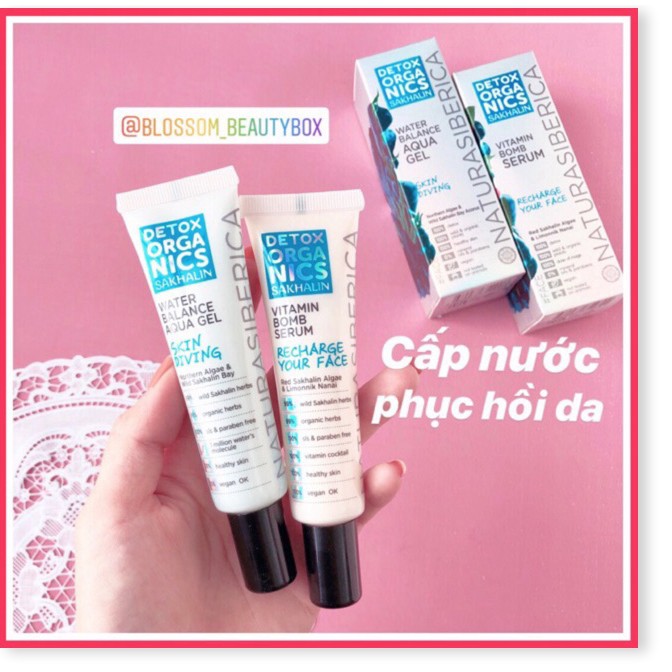 [Mã giảm giá] Serum cấp nước Aqua Gel / Vitamin / PP cream detox da NATURA SIBERICA dòng Detox ORGANICS