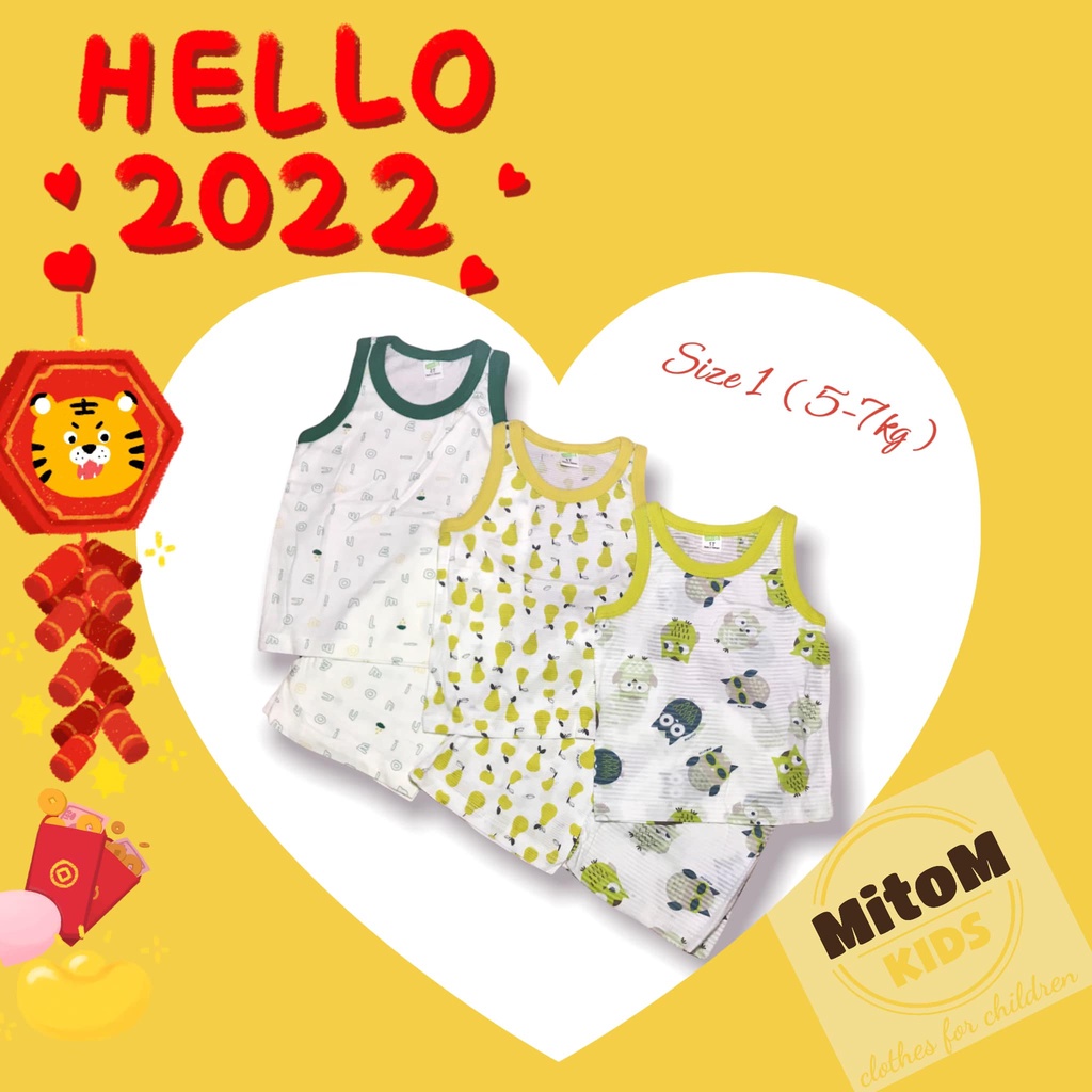 [SALE SỐC] Set 3 bộ 3-9m ♥️ FREESHIP ♥️ Chất thun cotton giấy siêu nhẹ, mềm mịn, thấm hút tốt, họa tiết tươi sáng