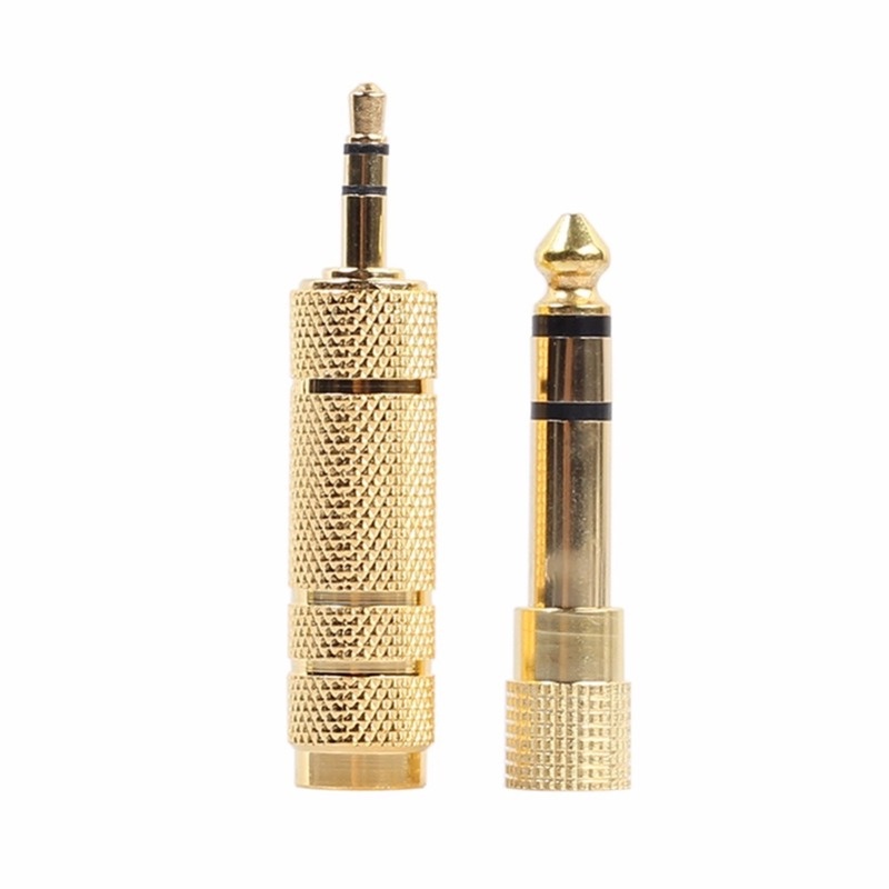 Set 4 dây cáp chuyển đổi âm thanh từ 3.5mm sang 6.5mm 6.35mm đầu đực sang Feamle 6.5 6.35 đầu cắm 3.5
