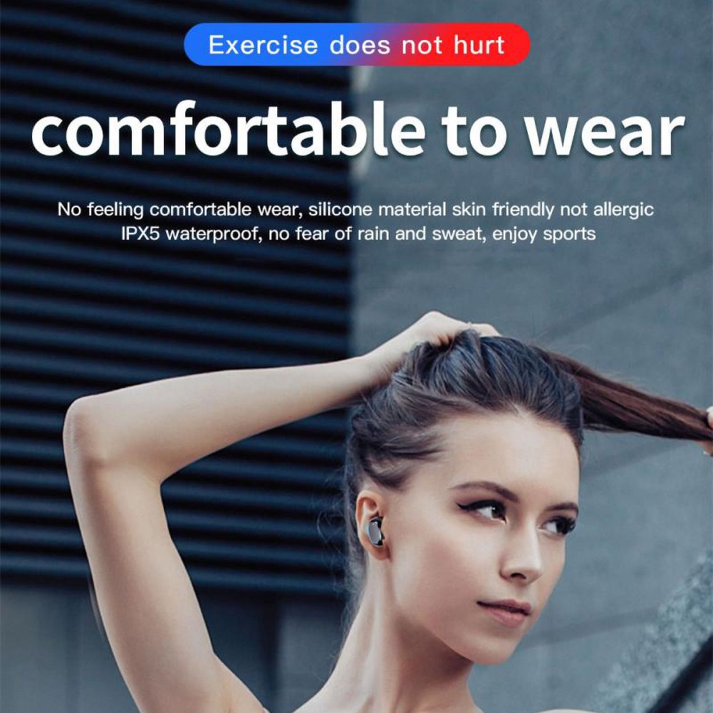 Tai Nghe Bluetooth 5.0 Hel + A2s Tws 8d Thông Minh Có Thể Sạc Lại