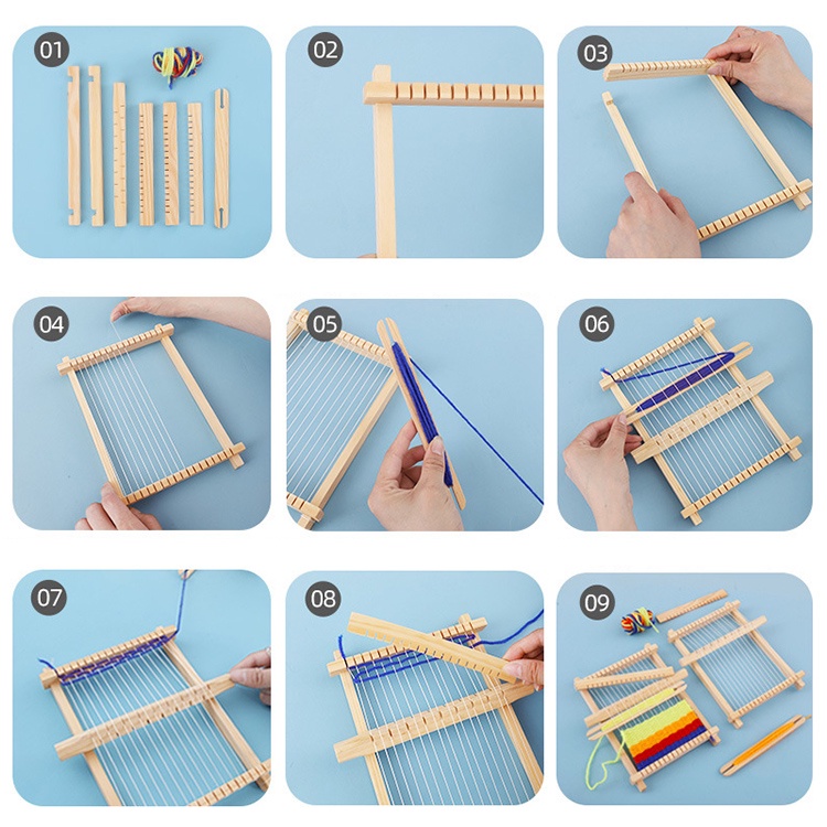 Máy Loom Đồ Chơi Giáo Dục Cho Bé DIY