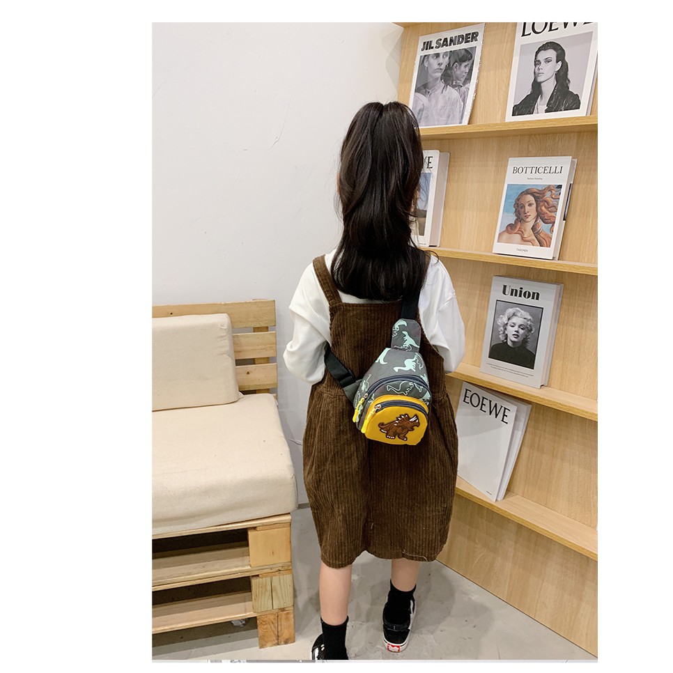 Túi bao tử túi họa tiết khủng long thời trang cho bé trai Dương kids