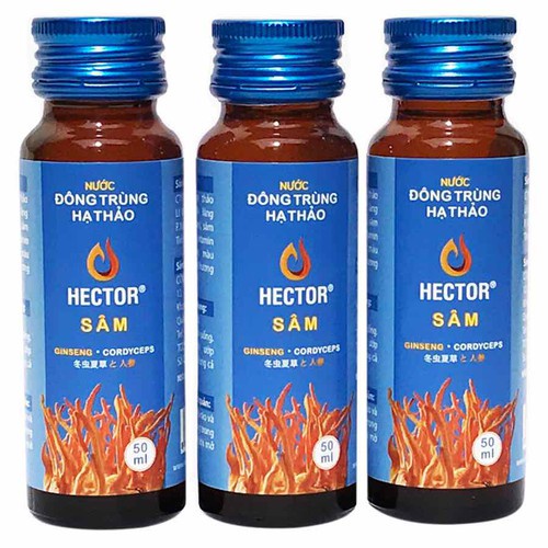 Nước Đông Trùng Hạ Thảo Hector Sâm 50ml x10 chai - AJA'S SKINLAB