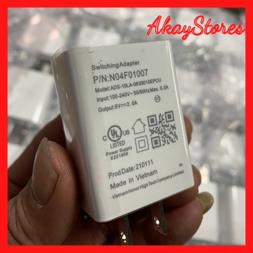 Sạc Vsmart,củ cáp sạc, tai nghe vsmart chính hãng nhà máy, hỗ trợ sạc nhanh 18w chân sạc type c qc 3.0 bóc máy AkayStore