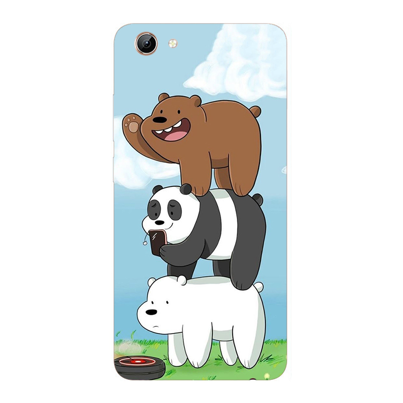 Ốp Điện Thoại Silicon Hình We bare bears Cho Vivo 1727 1601 1603 1606 1609 1610 1611 1713 1714 1716 1718 1719 1723 1724 1726 1801 1808 112