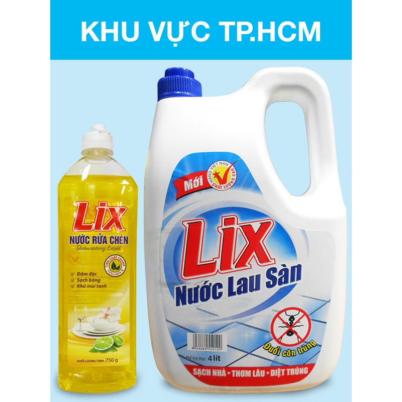 Nước lau sàn Lix Đuổi Côn Trùng - 3.6kg (tặng Nước rửa on1 - 300g)