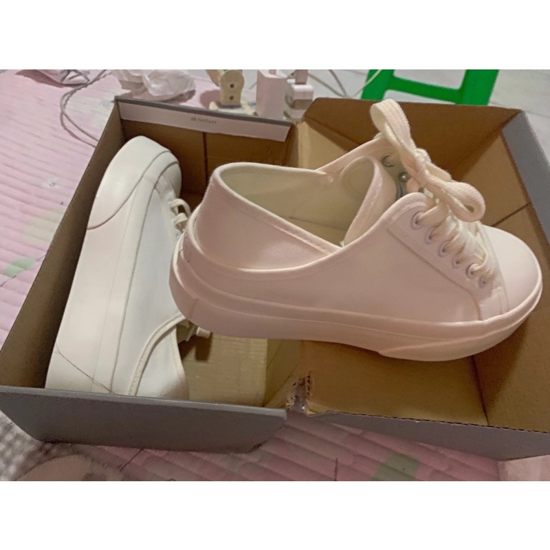 GIÀY ĐẠP GÓT ulzzang đế dày bánh mì vải canvas