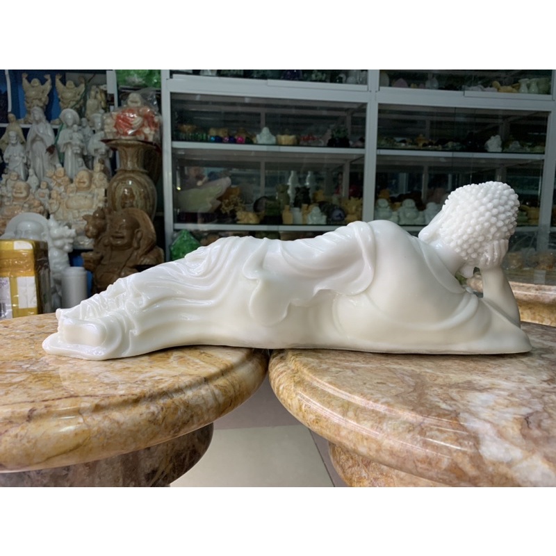 Tượng Phật Niết Bàn Đá Đúc - ngang 43cm