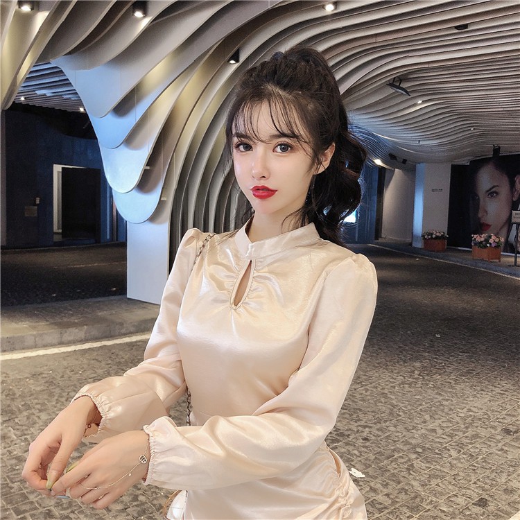 Đầm nữ dáng ôm tay kiểu tay dài Emilyshop