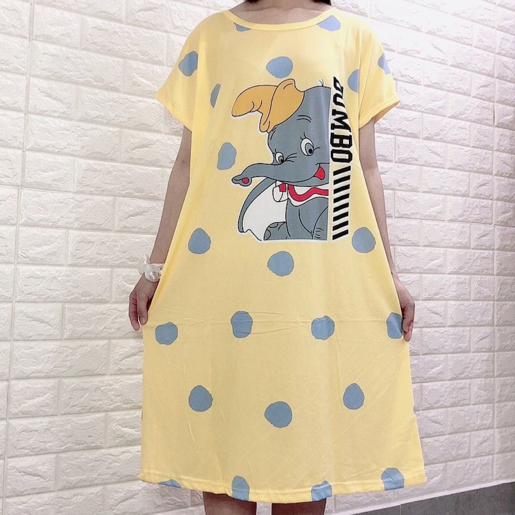 Đầm Ngủ Dáng Rộng Thoải Mái Dễ Thương Bigsize mặc ở nhà A02 | BigBuy360 - bigbuy360.vn